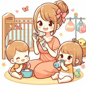 子育てで忙しいシングルマザー